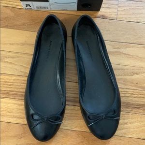 Banana Republic Black Leather Ballet Flat 8